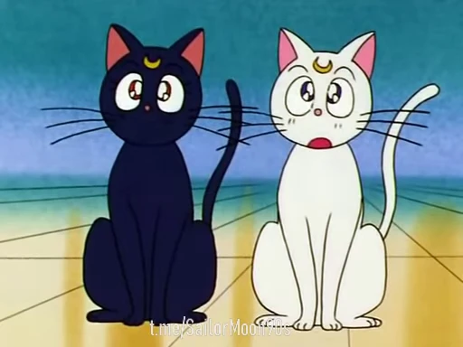 😟 Стикер «?Luna & Artemis?» для Telegram