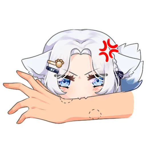 😡 Стикер «Lunallia» для Telegram