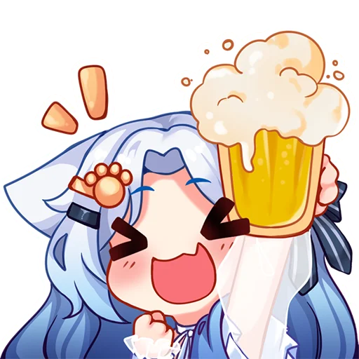 🍺 Стикер «Lunallia» для Telegram