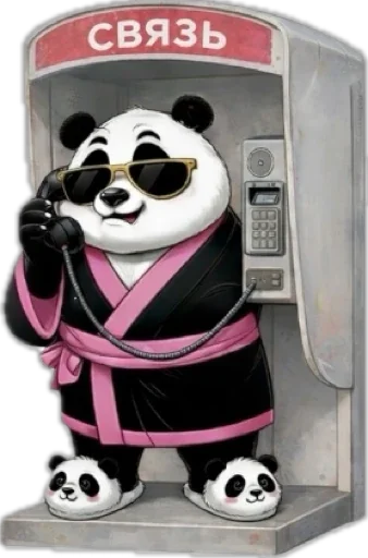 Стикер 20 Lunky Panda