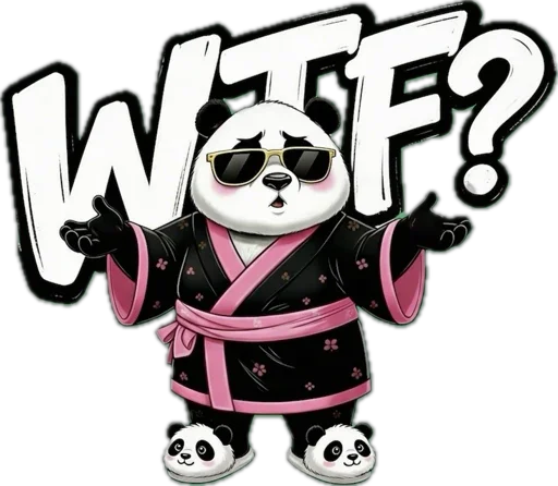 Стикер 23 Lunky Panda