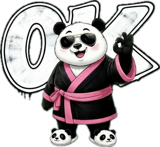 Стикер 2 Lunky Panda