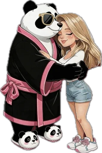 Стикер 24 Lunky Panda