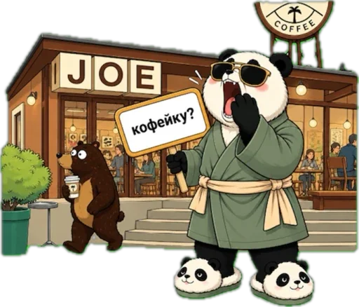 ☕️ Стикер «Lunky Panda» для Telegram