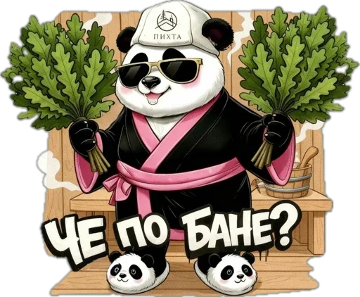 Стикер 30 Lunky Panda