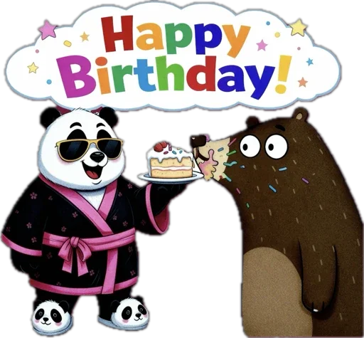 Стикер 25 Lunky Panda