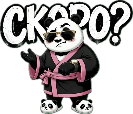 Стикер 27 Lunky Panda