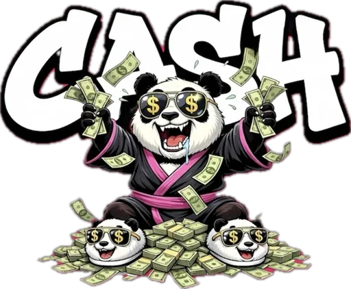 Стикер 32 Lunky Panda