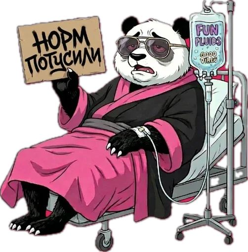 Стикер 15 Lunky Panda
