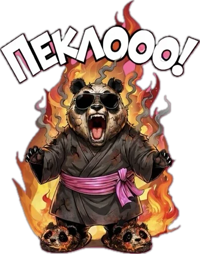 Стикер 4 Lunky Panda