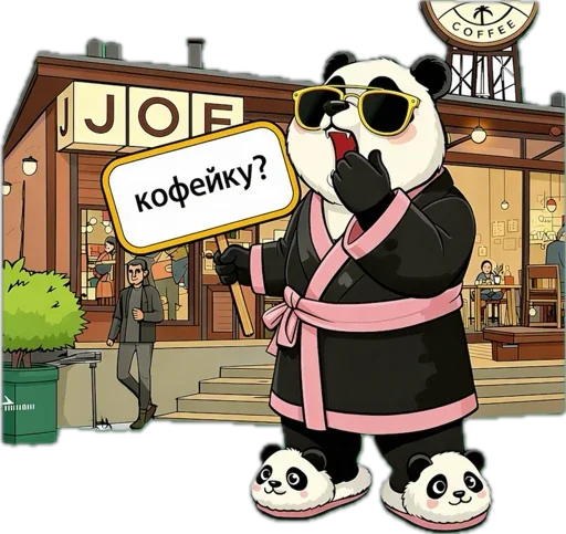 Стикер 3 Lunky Panda