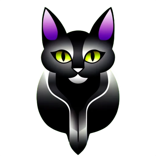 🐈‍⬛ Стикер «- ЛУНОМОСИК» для Telegram