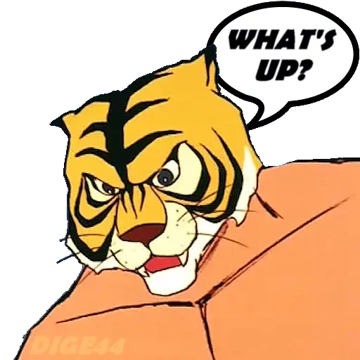 😶 Стикер «Tiger Man» для Telegram