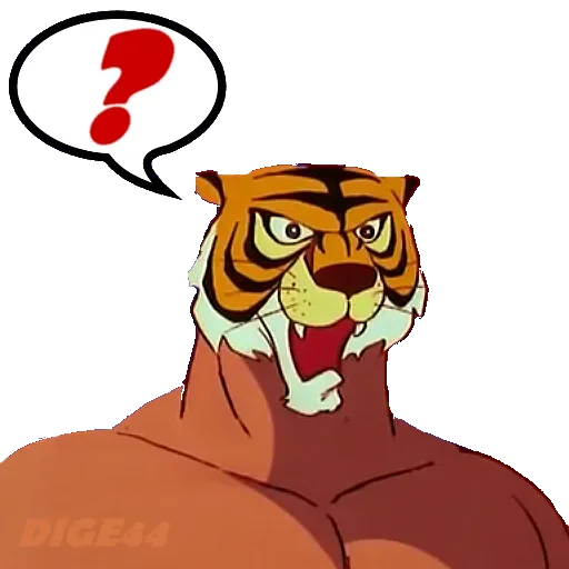 ❓ Стикер «Tiger Man» для Telegram