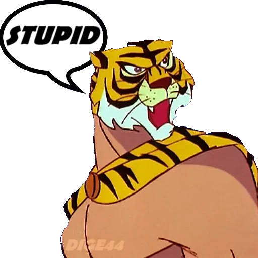 😖 Стикер «Tiger Man» для Telegram