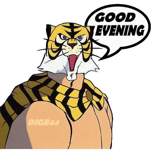 🌓 Стикер «Tiger Man» для Telegram