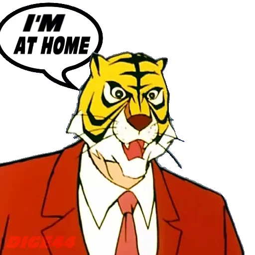 🏚 Стикер «Tiger Man» для Telegram