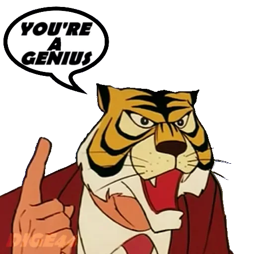☝️ Стикер «Tiger Man» для Telegram