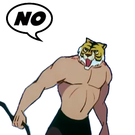 👎 Стикер «Tiger Man» для Telegram