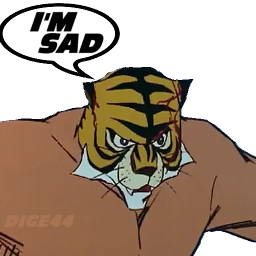 😥 Стикер «Tiger Man» для Telegram