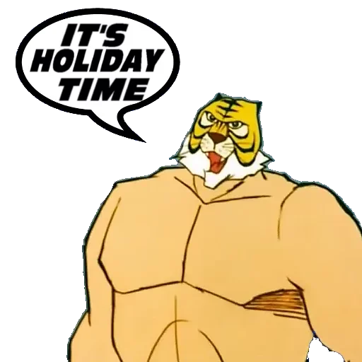 🛤 Стикер «Tiger Man» для Telegram
