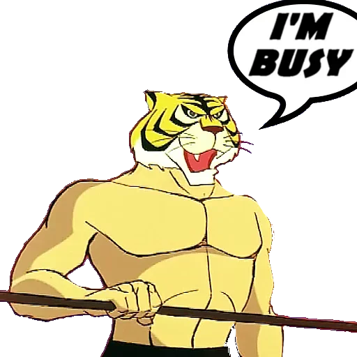 😕 Стикер «Tiger Man» для Telegram