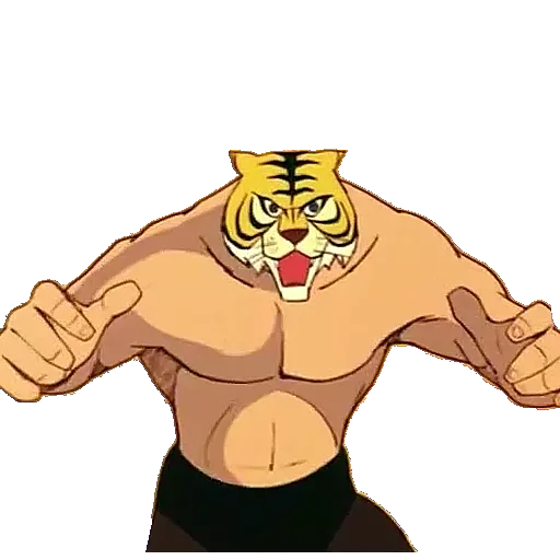 🤼 Стикер «Tiger Man» для Telegram
