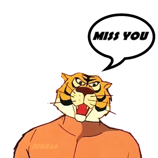😲 Стикер «Tiger Man» для Telegram