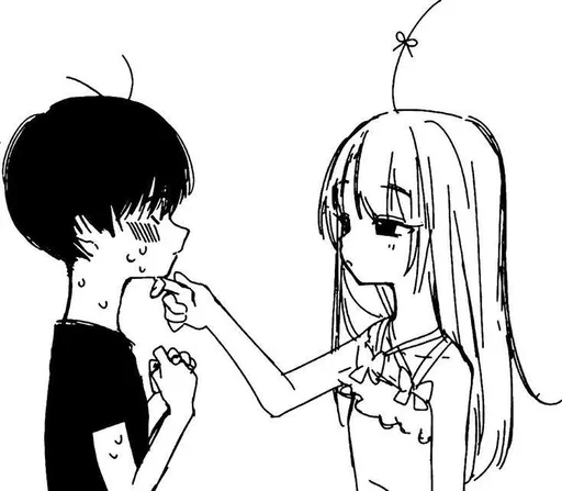 🤍 Стикер «luvmanga» для Telegram