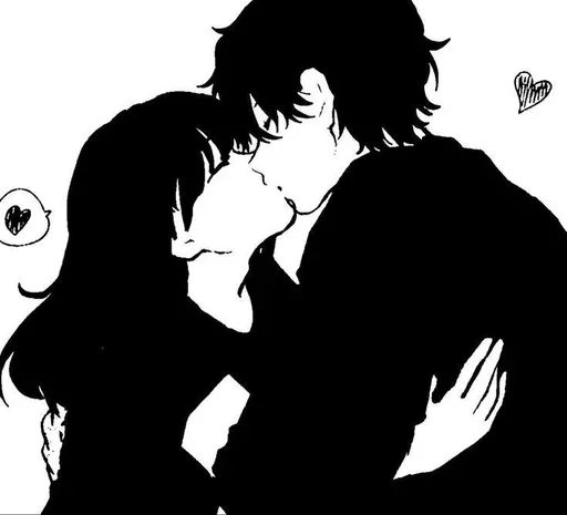 🤍 Стикер «luvmanga» для Telegram