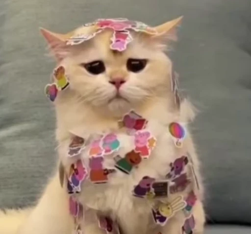 🙁 Стикер «kitty cats set 2» для Telegram