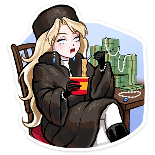 ⭐ Стикер «Люксовые бести» для Telegram