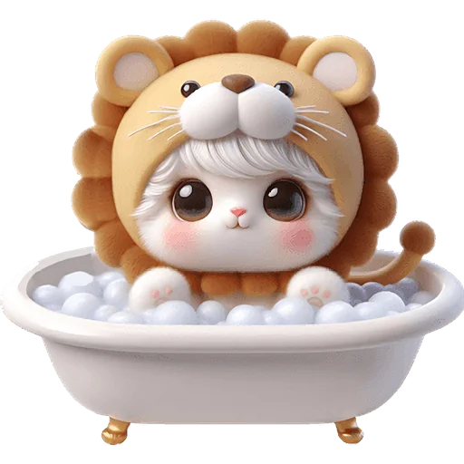 🛁 Стикер «Котята львята» для Telegram