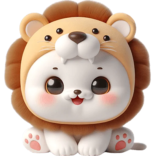 ☺️ Стикер «Котята львята» для Telegram