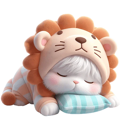 😴 Стикер «Котята львята» для Telegram
