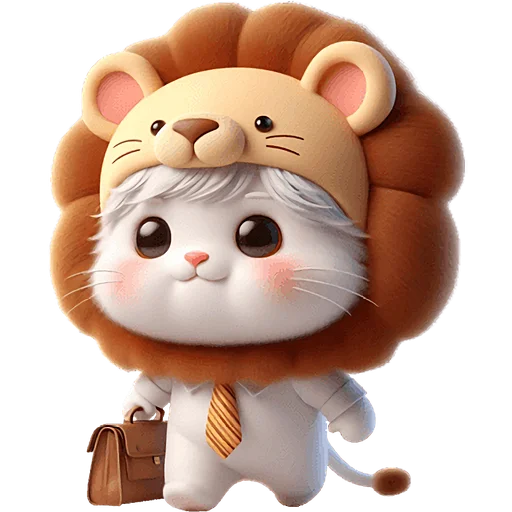 👨‍💼 Стикер «Котята львята» для Telegram
