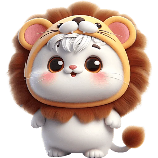 😍 Стикер «Котята львята» для Telegram