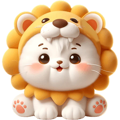 ☺️ Стикер «Котята львята» для Telegram