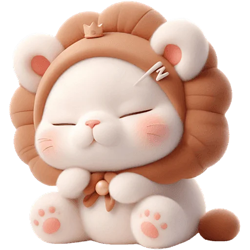 😴 Стикер «Котята львята» для Telegram
