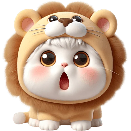 😱 Стикер «Котята львята» для Telegram