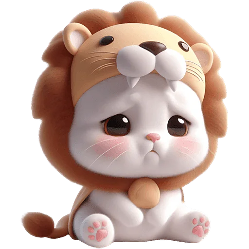 🥺 Стикер «Котята львята» для Telegram