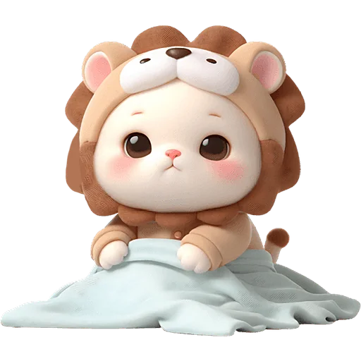 🌞 Стикер «Котята львята» для Telegram