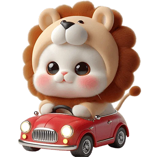 🚗 Стикер «Котята львята» для Telegram
