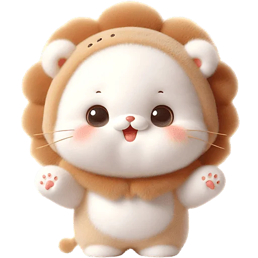 🤗 Стикер «Котята львята» для Telegram