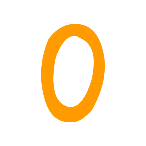0️⃣ Эмодзи «Orange Font» для Telegram