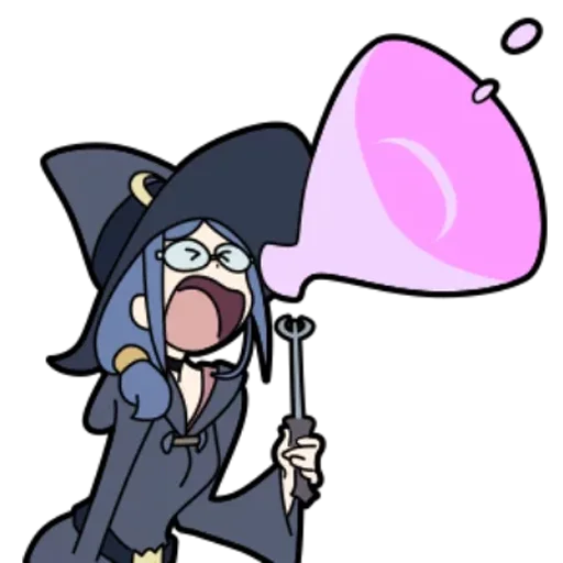 😫 Стикер «Little Witch Academia» для Telegram