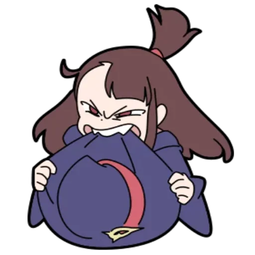 😡 Стикер «Little Witch Academia» для Telegram