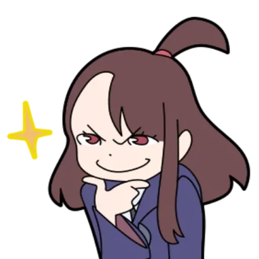 😏 Стикер «Little Witch Academia» для Telegram