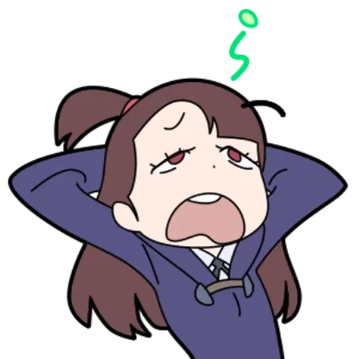 😰 Стикер «Little Witch Academia» для Telegram