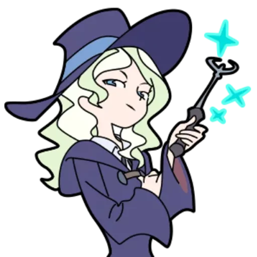 😏 Стикер «Little Witch Academia» для Telegram